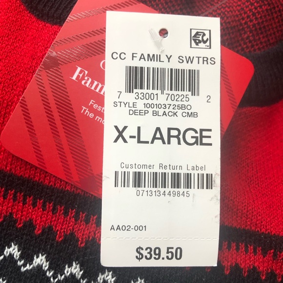 Macy’s Two Charter Club Unisex Boy's Snowflake Family Sweater Twins Siblings NWT - Picture 3 of 9